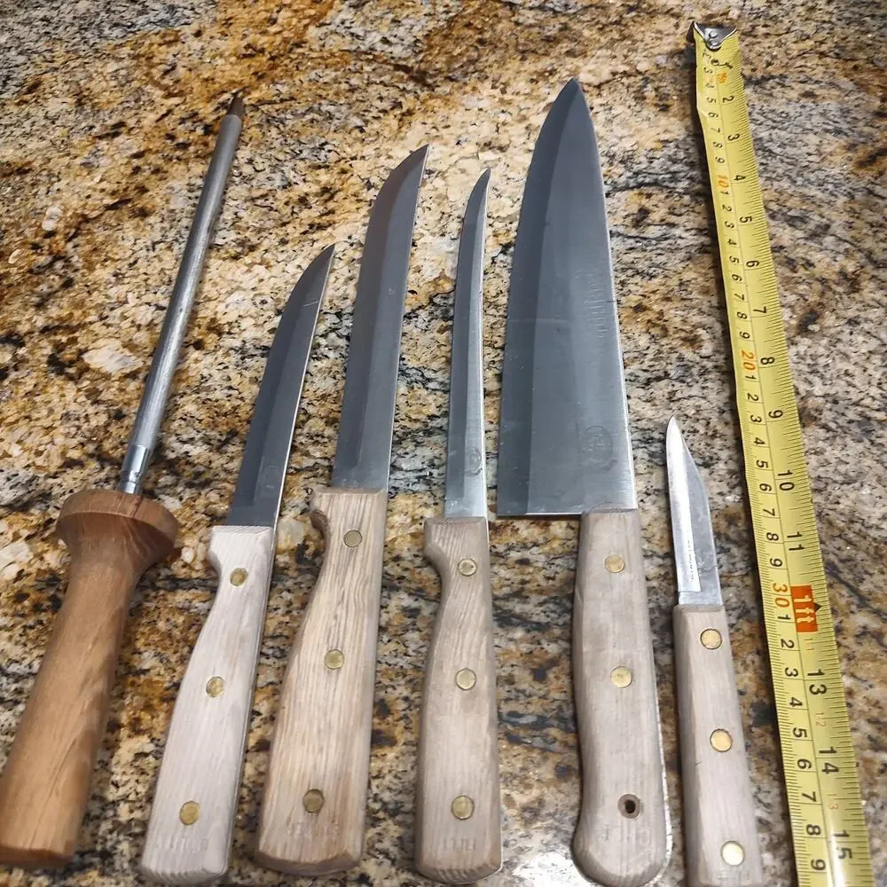 Carvel Haul 6-Piece Knife Set with Block Hi-Carbon Stainless Steel